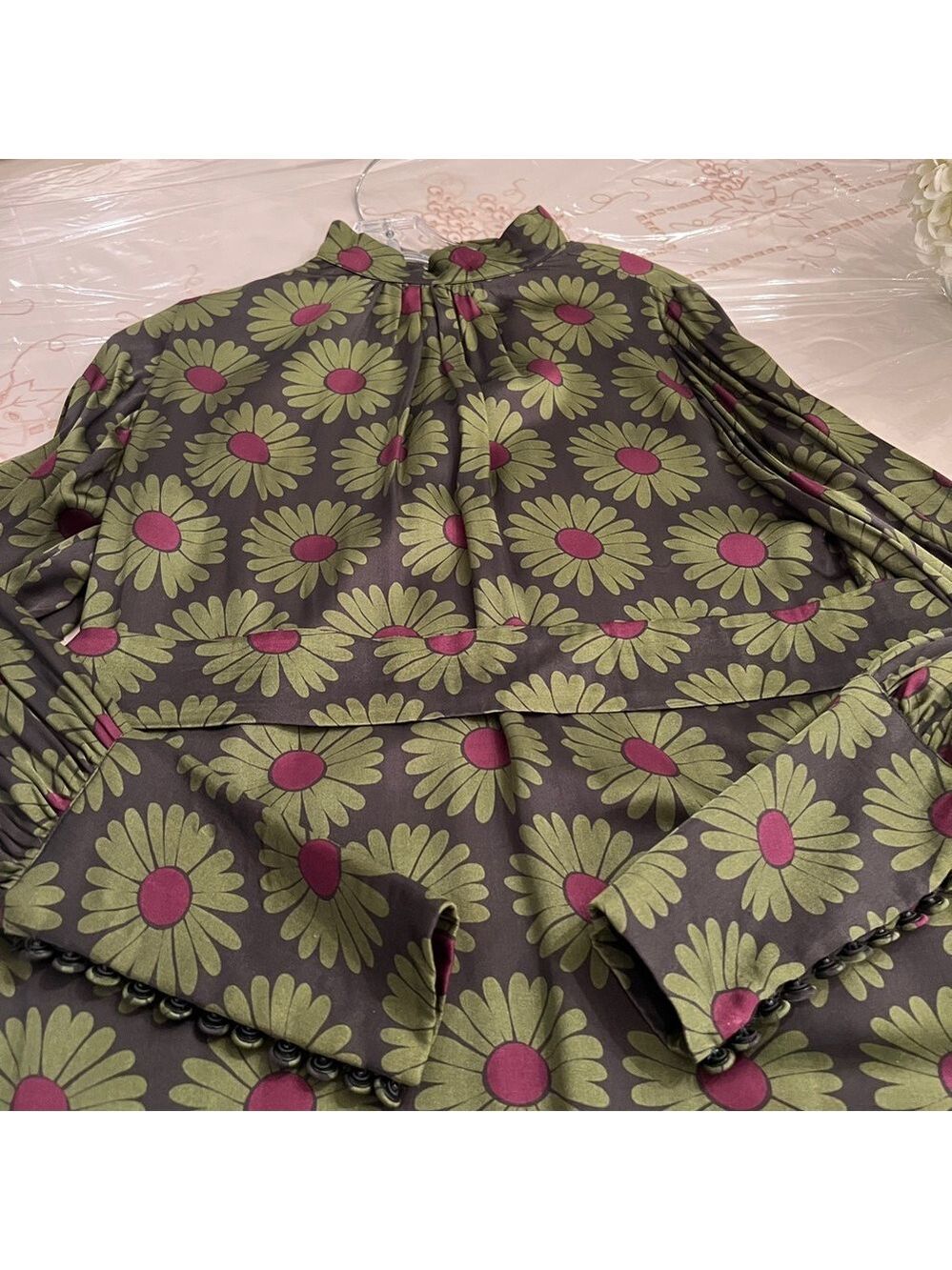 Giovanna Nicolai ~ Vintage Italian Floral Midi Dress – Size ~4/Small - Picture 5 of 7
